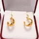 thumbnail image 3 of Aros Argolla Bote Largo 2cm No2 Oro 18k Nacional 1.70gr Dorado, 3 of 6