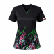 thumbnail image 1 of Delantal Mujer tela elasticada estampada. Combina con Negro - Art. 2444, 1 of 3