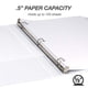 thumbnail image 4 of Binder Durable 0 5 Pulgadas Con Clear View Paquete De 8 Unidades Color Blanco, 4 of 8