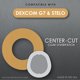 thumbnail image 2 of CoverGuard Overparche CGM para Dexcom G7 y Stelo, color tostado con corte central, paquete de 25 unidades, 2 of 9