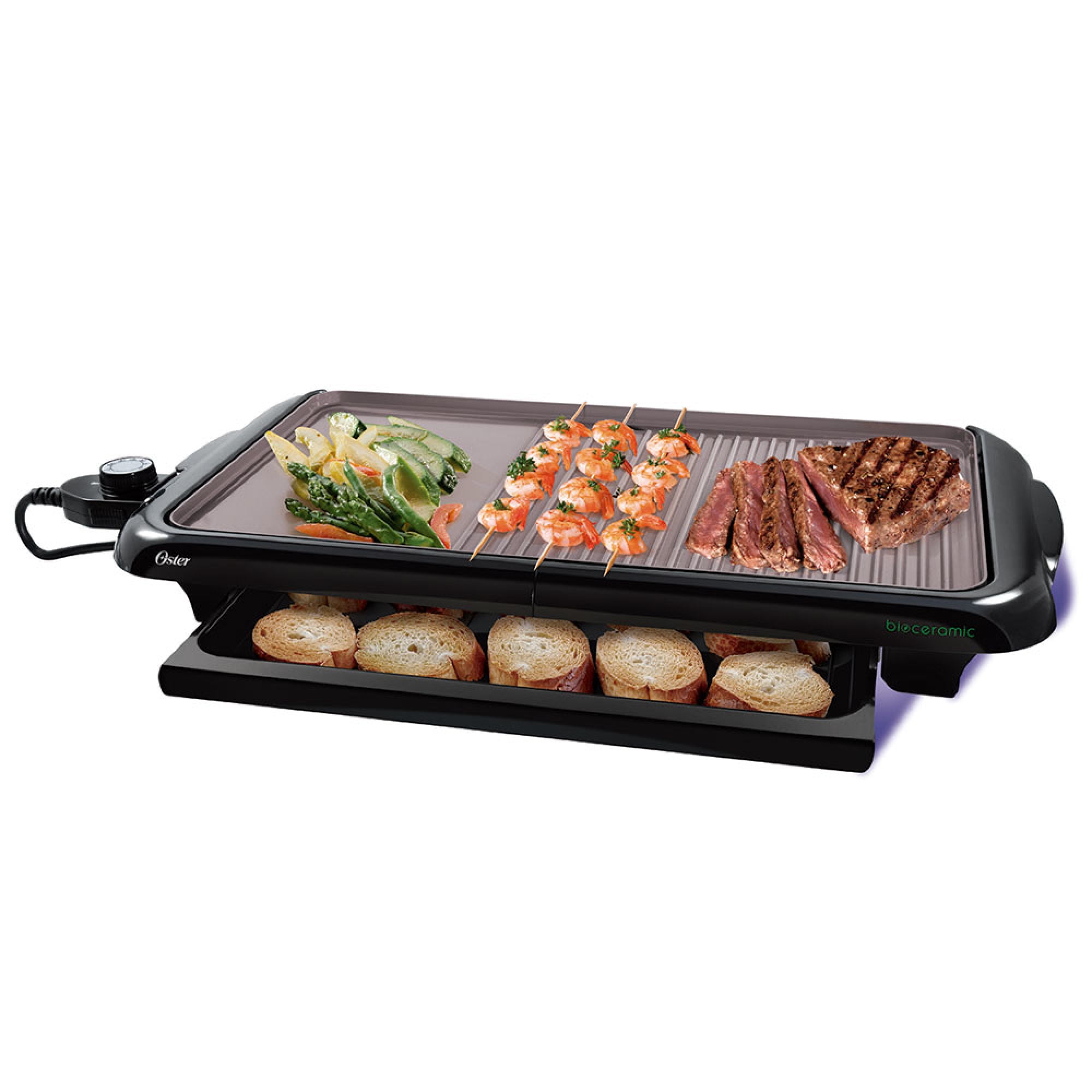 Parrilla Eléctrica Oster Bioceramic Ckstgr5085 Gris