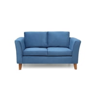 Barra Design - Sofá Ema 2C Felpa Petroleo