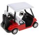 thumbnail image 1 of 1:20 Escala Mini Aleación Pull Back Carrito De Golf Con Palos Modelo De Juguete Fundido A Presión Rojo, 1 of 5