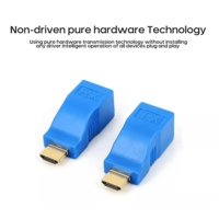 Genérico - Adaptador Extensor Hdmi 30M Sobre Cat 5E6 Utp Red Rj45