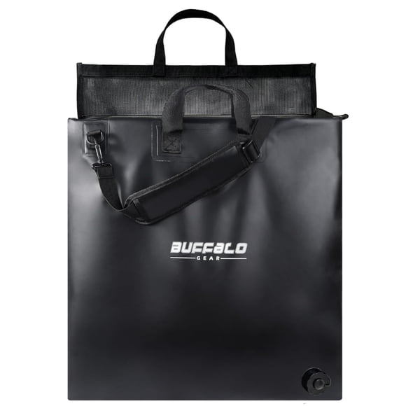 Bolsa de pesaje Buffalo Gear para torneos de pesca, impermeable, 25 x 23 pulgadas