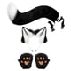 thumbnail image 3 of Disfraz De Gato Animal Cosplay Gatito Orejas De Peluche Furry Fancy Dress Up Negro, 3 of 3