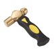 thumbnail image 2 of Martillo De Sello De Latón De 1 Libra Con Mango Corto De Cabeza De Mazo Plano Para Manualidades De Bricolaje, 2 of 5