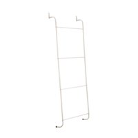 Bothyi - 4 Niveles Sobre La Puerta De Toalla De Toalla Resistente Detrás De La Toalla De Puerta Para El Baño Blanco