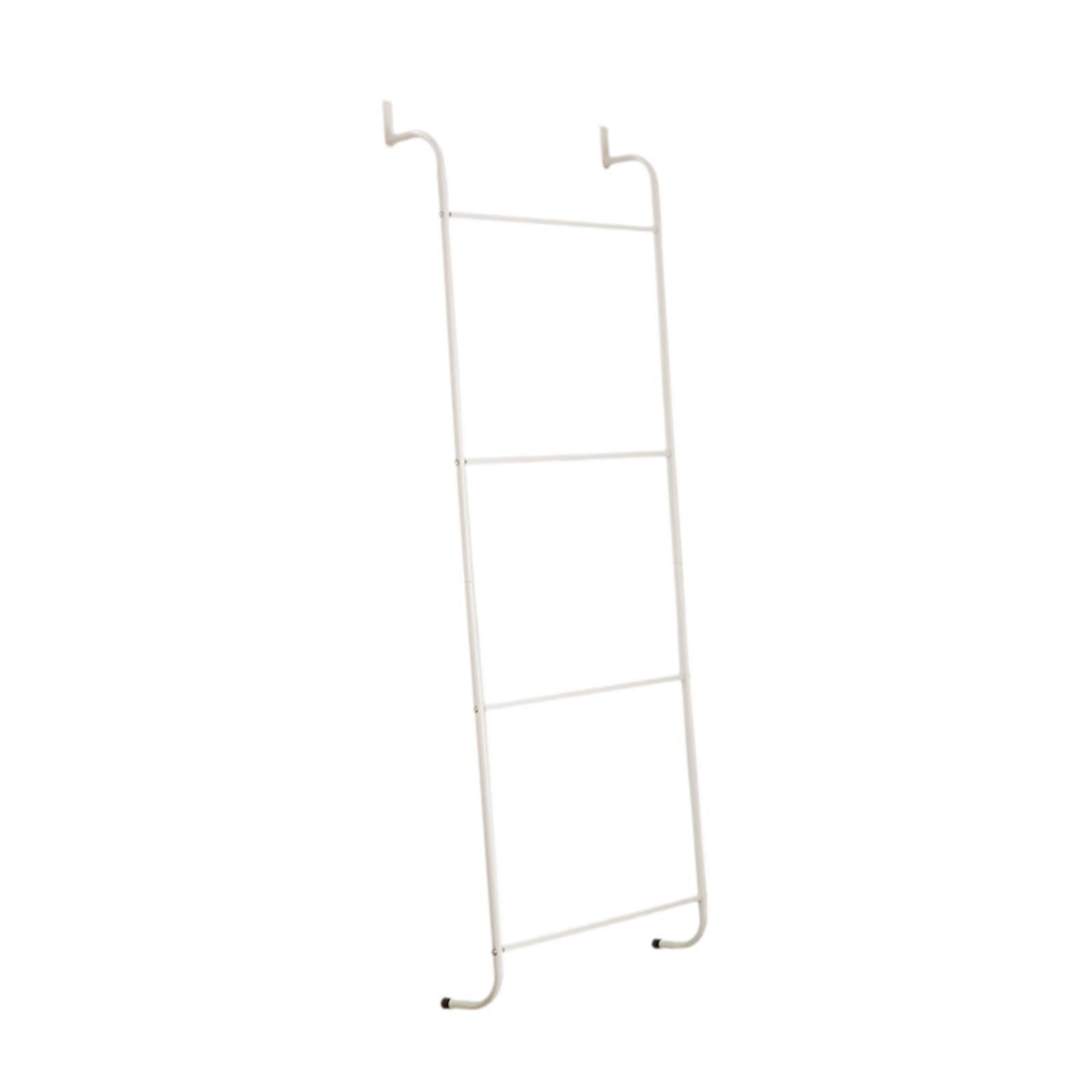 Bothyi - 4 Niveles Sobre La Puerta De Toalla De Toalla Resistente Detrás De La Toalla De Puerta Para El Baño Blanco