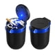 thumbnail image 1 of Cenicero De Coche De 4 Pcs Con Tapa Cenicero Auto Desmontable Sin Humo Bote De Basura Portátil De Mini Vehículo Con Luz Led Accesorios Interiores Universales Para Soporte De Taza (azul), 1 of 3