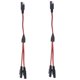 thumbnail image 2 of 2 Piezas 18AWG SAE 1 A 2 Adaptador De Extensión Cable Divisor Para Batería Solar, 2 of 5