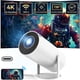 thumbnail image 1 of Mini Proyector 4K 1080P Compatible con WiFi 6 y BT 5.4 Brillo ANSI 290, Keystone Automático, Rotación de 180 Grados, Proyector Portátil para Cine en Casa y Películas para Exteriores HY300Pro Blanco, 1 of 11