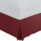 thumbnail image 1 of Falda de cama Utopia Bedding King con pliegues cuádruples, color burdeos, 1 of 3