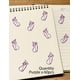 thumbnail image 4 of Clips de papel Daxtril con forma de berenjena, 60 unidades, color morado, 4 of 8
