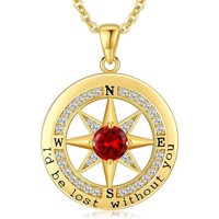Collar Heshpaws Compass Necklace Plata