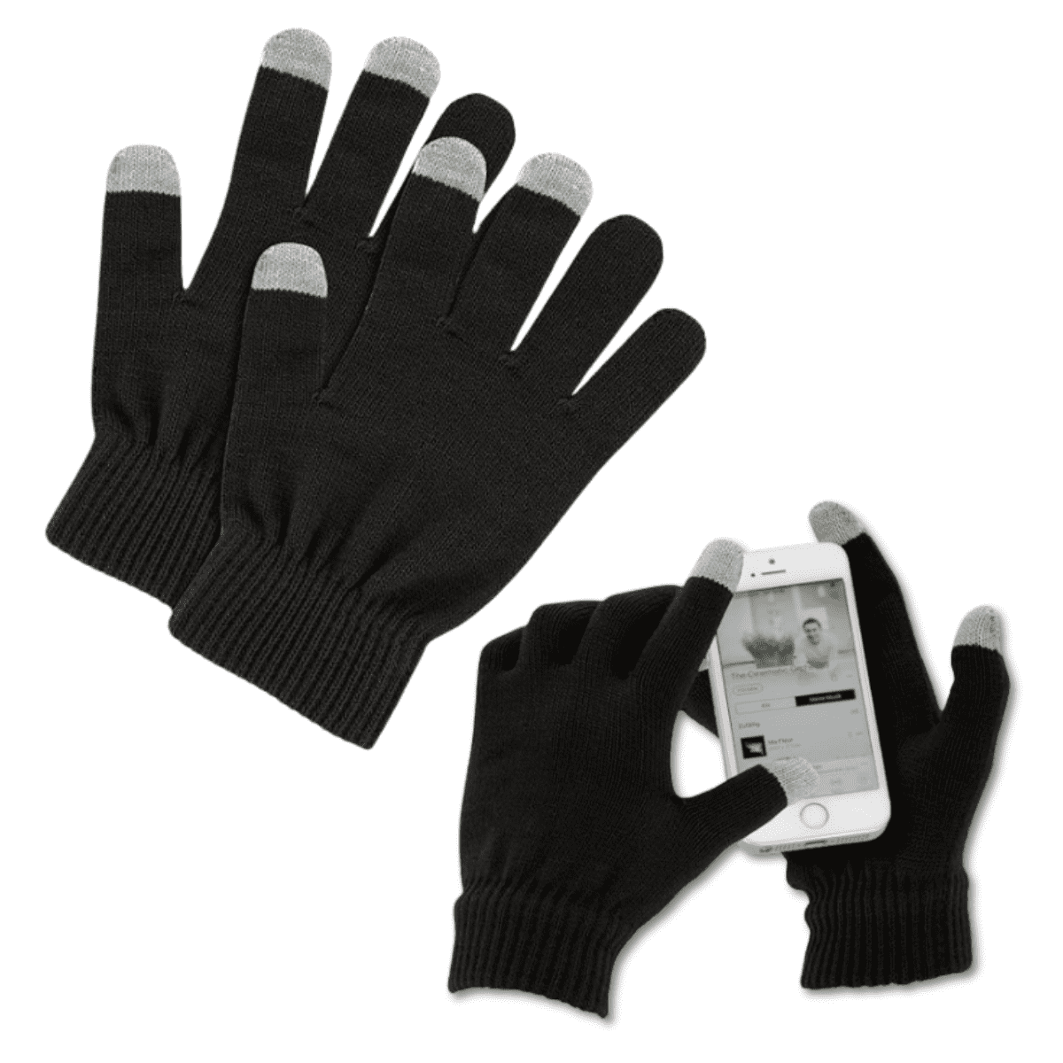 Genérico - Pack 12 Guantes De Lana Térmico Con Punta Touch Tactil