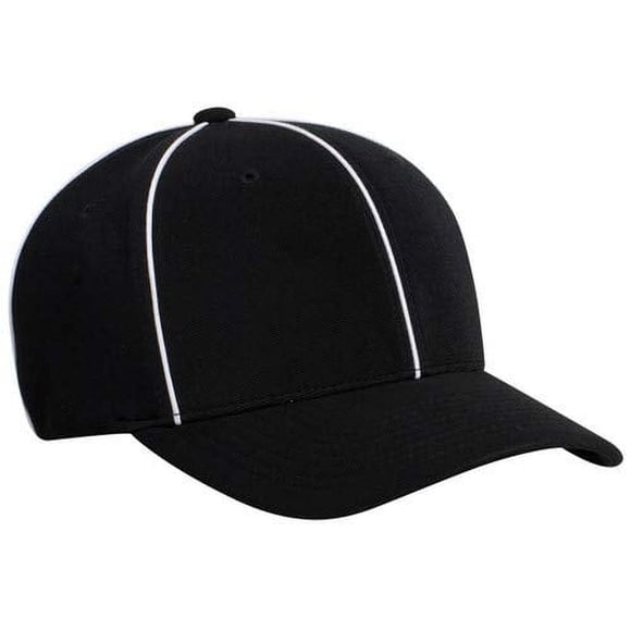 Ht 100 Gorra De Árbitro Oficial Fútbol Y Lacrosse (negra Mediana (7 1 4 7 1 2))