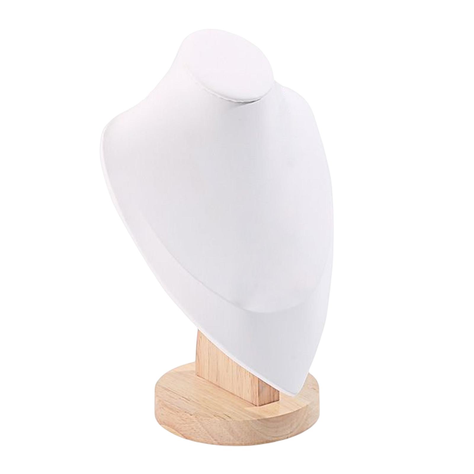 Ioensy - Maniquí Collar Expositor Madera Con Base Para Pendiente Colgante Showroom M