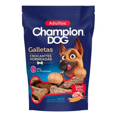 Galletas Perro Adulto Sabor Carne Bolsa 500 G Champion Dog