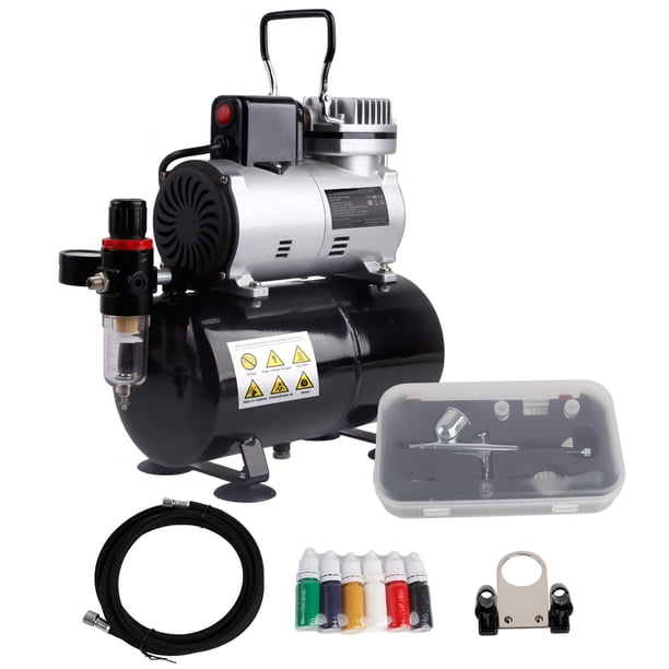 Compresor de aerógrafo Timbertech ABPST08K con ventilador de refrigeración de 110 V