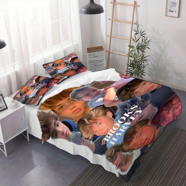 3pcs Harvey Themed Pattern Duvet Cover Set - Bedding Quilt Cover Set Suitable for Bedroom