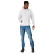 thumbnail image 5 of Sudadera Hanes XXL blanca de forro polar, 5 of 6