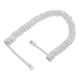 thumbnail image 2 of Teléfono Auricular Receptor Cable Teléfono Bobina Rizada Cable 4P4C RJ22 - Blanco, 2 of 3