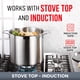thumbnail image 4 of Inducción Stockpot Bakken de acero inoxidable cepillado de 8 litros, 4 of 9