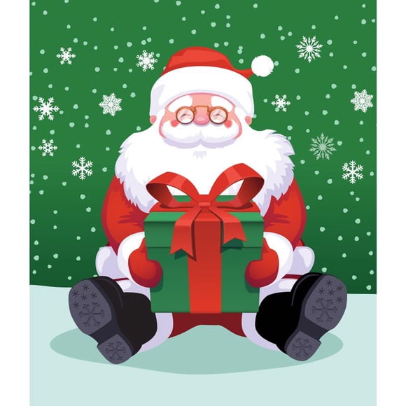 Cubierta para puerta de garaje, celebraciones de Papá Noel, 2,1 m x 2,4 m