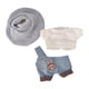 thumbnail image 1 of Ropa Para Muñecas De Peluche De 15 Cm Y 17 Cm, Ropa Para Muñecas De Peluche, Camiseta, Mono, Sombrero, 1 of 3