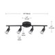 thumbnail image 3 of Iluminación Track Lighting Globe Electric Payton de 4 luces, color negro mate, 3 of 8