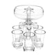 thumbnail image 4 of Dispensador De Vino De 6 Vasos De Chupito Transparente Estante De Vino Para Regalos De Fiesta Bar Hogar Con Luces, 4 of 5