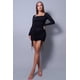 thumbnail image 4 of Vestido Básico Sexy Y Elegante Con Cuello Cuadrado Y Manga Larga Con Lazo Fruncido M, 4 of 20