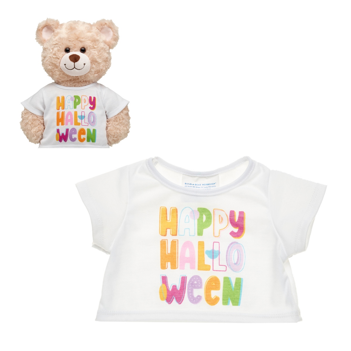 Polera Build A Bear Happy Halloween Peluche Festivo