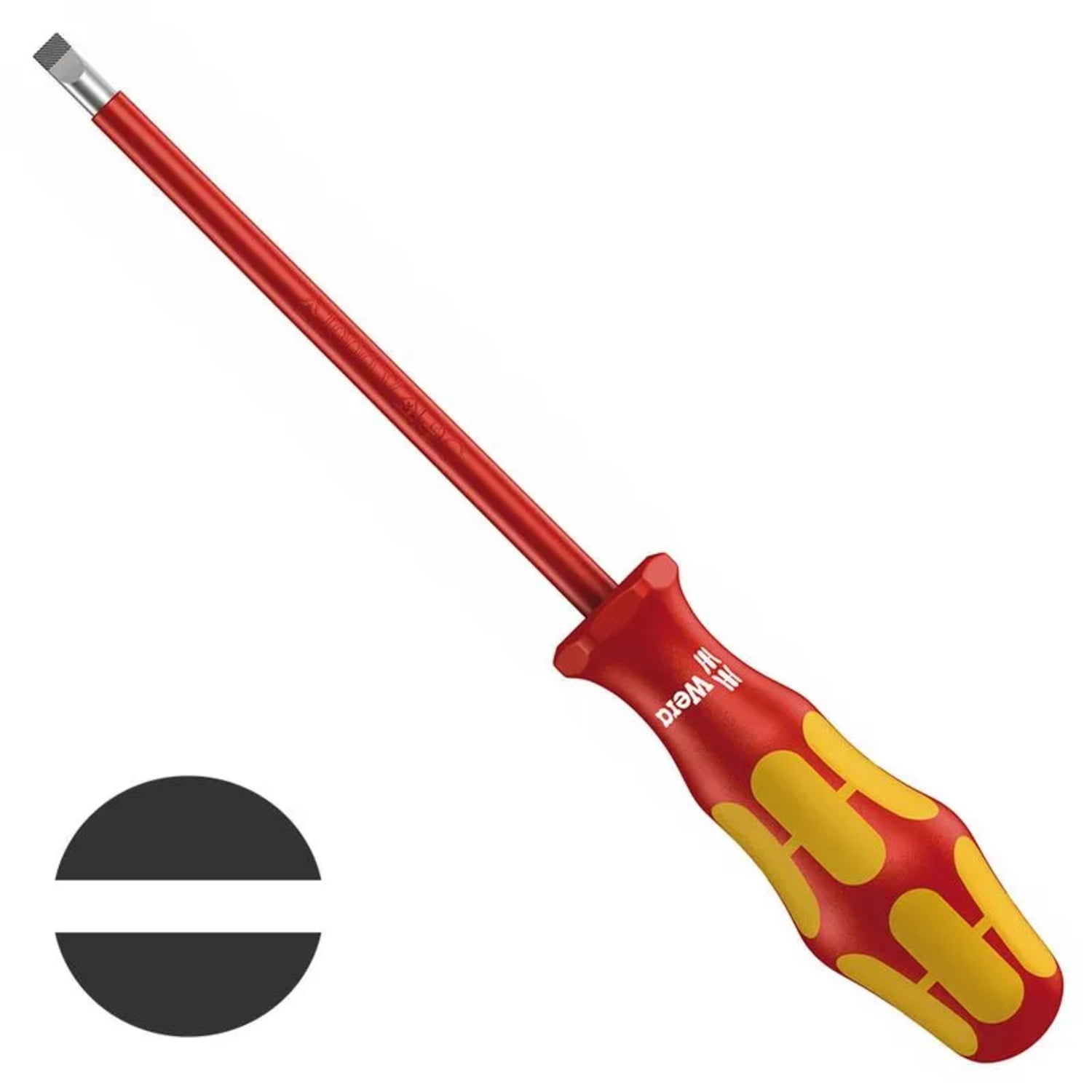 Wera - Destornillador Aislado Plano Vde 0,8x4x100mm 1000v