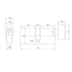 thumbnail image 4 of Cilindro Euro Yale 70 mm Llave/Perilla, 4 of 4