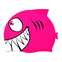 Ioensy - Gorro De Baño Con Forma De Tiburón Para Niños, Cabello Corto Y Largo, Adolescentes, Color Rosa