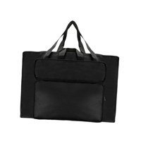 Bothyi - Art Portfolio Case Suministros De Arte Con Bolsillos Exteriores Y Asa Para Viajar Negro Grande