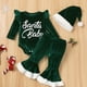 thumbnail image 1 of Baby Girls Long Sleeve Bodysuit & Flared Pants & Hat Set, Newborn Baby Set For Christmas Baby Clothes, 1 of 5