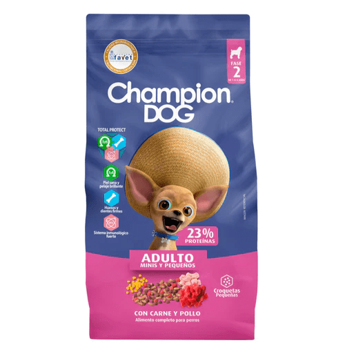 Alimento Champion Dog Adulto Razas Pequeñas 18 Kg.