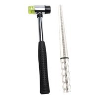 Magideal - Herramienta De Medición De Dimensionamiento Del Anillo Portable De 106 Pulgadas Professional Práctico Shaper Liviano Servido Anillo De Tamaño Sizer Con Martillo De Goma