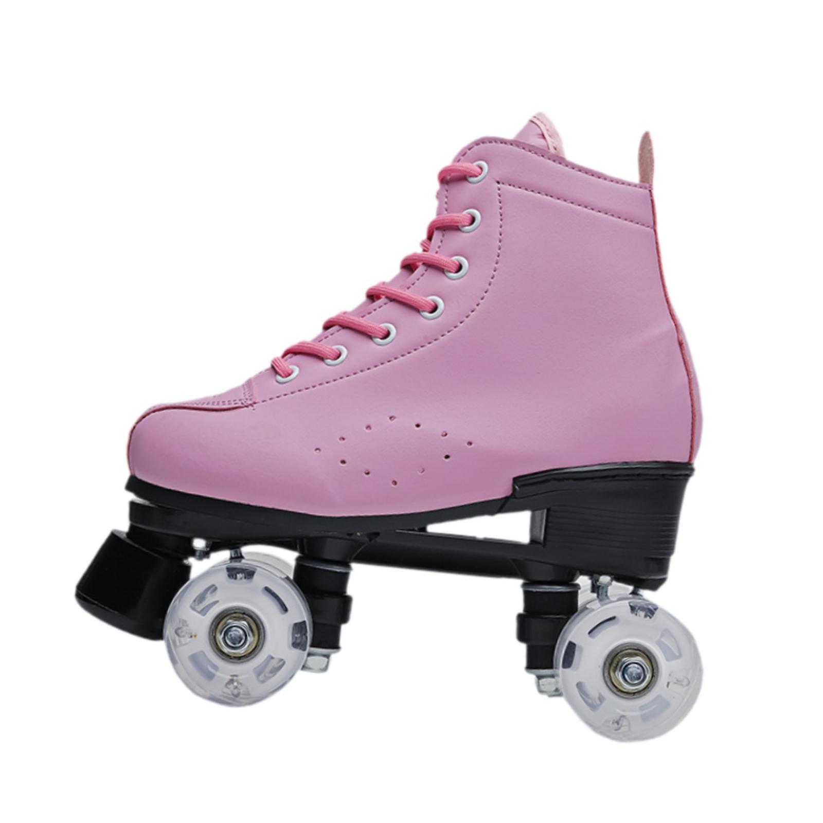 Magideal - Patines De Ruedas Para Adultos De , 4 Ruedas, Clásicos, Profesionales, Transpirables, Portátiles, Iluminados Para Hombres Y Mujeres, Regalo Longitud Interior 235 Cm