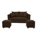 thumbnail image 2 of Living Aurelia 2 Cuerpos + 2 Pouf Tela CHOCOLATE, 2 of 2