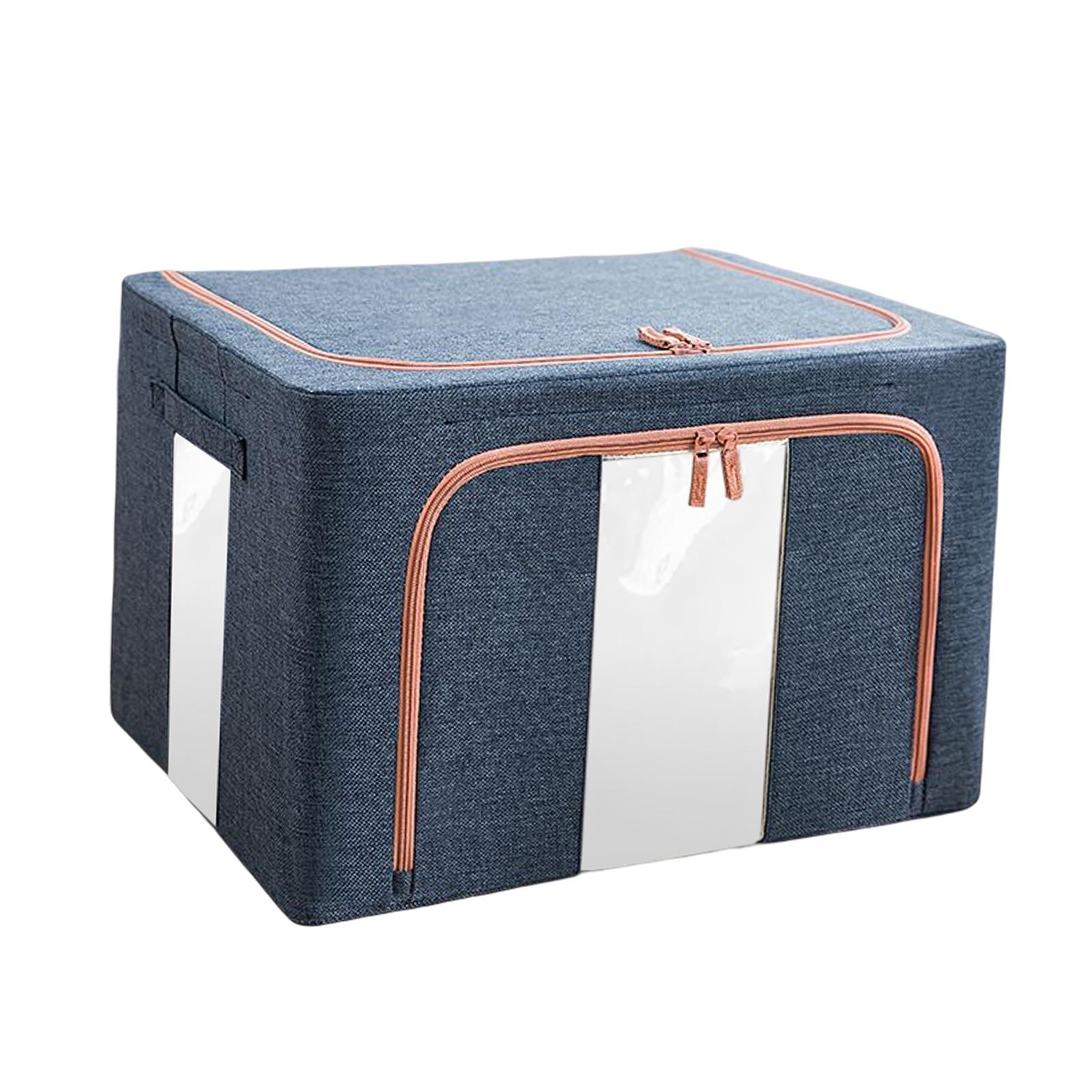 Bothyi - Organizador De Bolsas De Almacenamiento De Ropa, Impermeable, Reforzado Para Juguetes, Ropa De Cama, Armario, Azul Marino