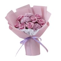 Magideal - De Flores De Rosas Flor De Jabón Regalos Del Día De San Valentín Decoraciones Del Día De San Valentín Para El Compromiso Día De La Madre Esposa , Violeta