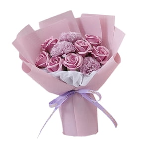 Magideal - De Flores De Rosas Flor De Jabón Regalos Del Día De San Valentín Decoraciones Del Día De San Valentín Para El Compromiso Día De La Madre Esposa , Violeta