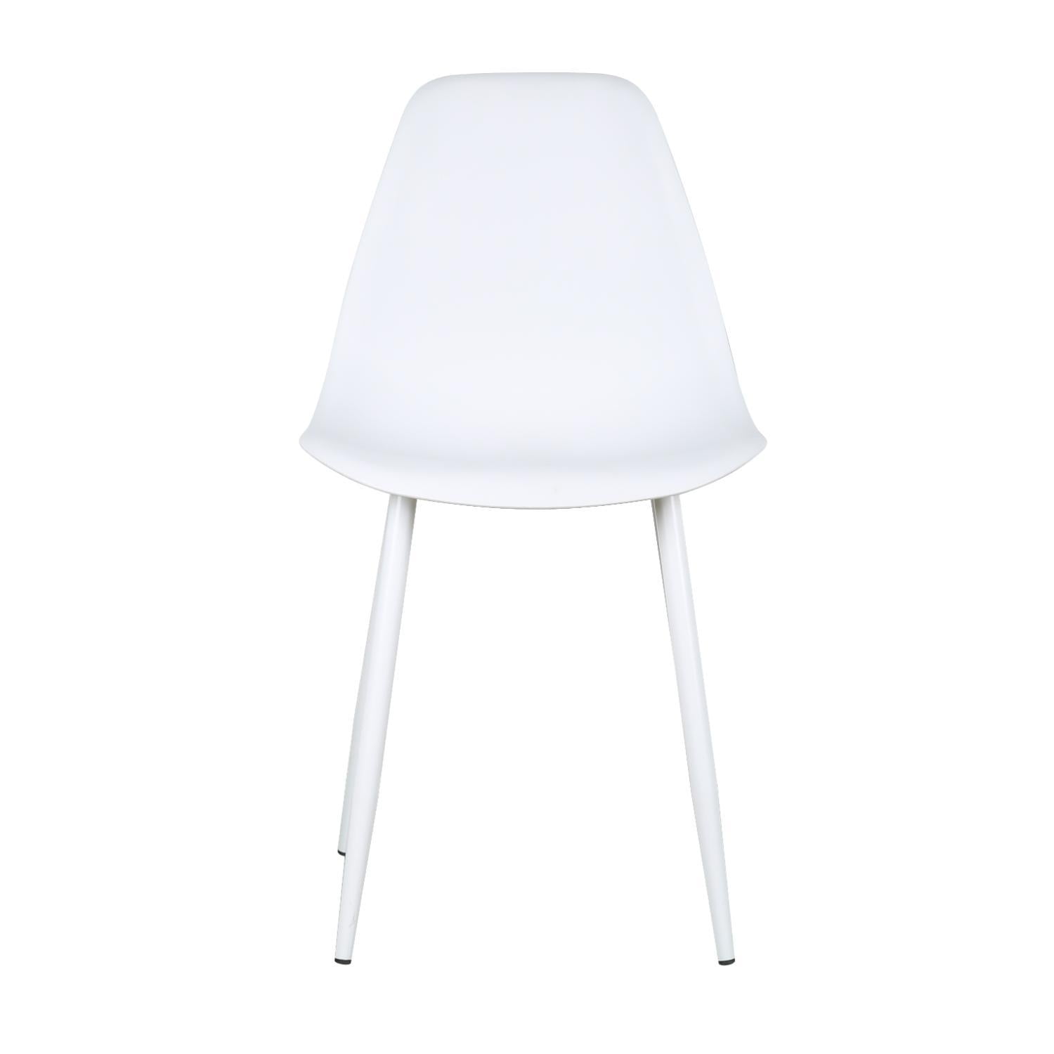 Escandinavia - Silla Deco Plastico Patas Metálicas Igor 45*53*83 Blanca Blanco Tamaño Unico