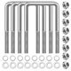 thumbnail image 1 of Juego de 4 tornillos en U Foinwer 1,27 cm D x 8 cm A x 14 cm L, 1 of 7