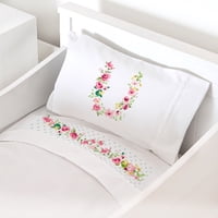 Tuyo Print - Juego De Sábanas Moisés - Colecho Letras Vintage U