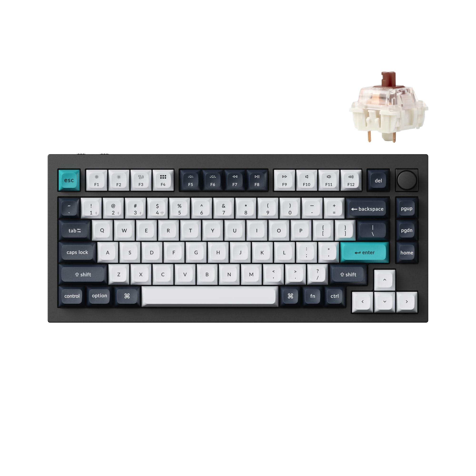Teclado Mecánico Personalizado Keychron Q1 Max Rgb Brown Switch